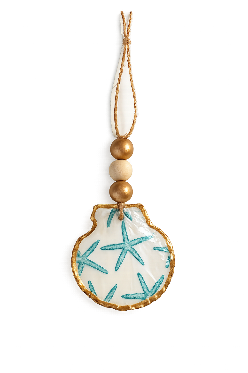 Starfish Scallop Ornament