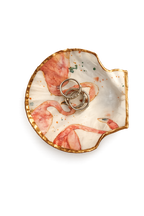 Flamingo Bay Scallop Keepsake Dish