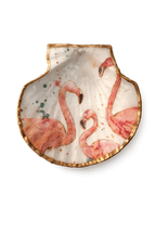 Flamingo Bay Scallop Keepsake Dish