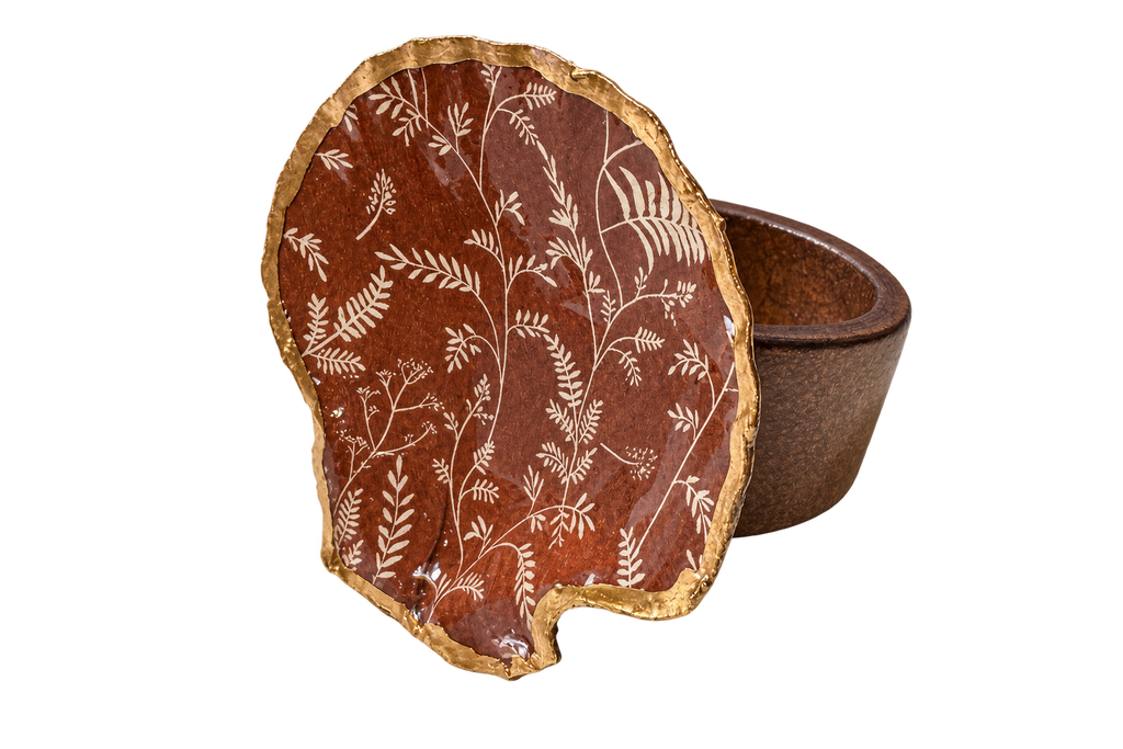 Pressed Fern Napkin Ring