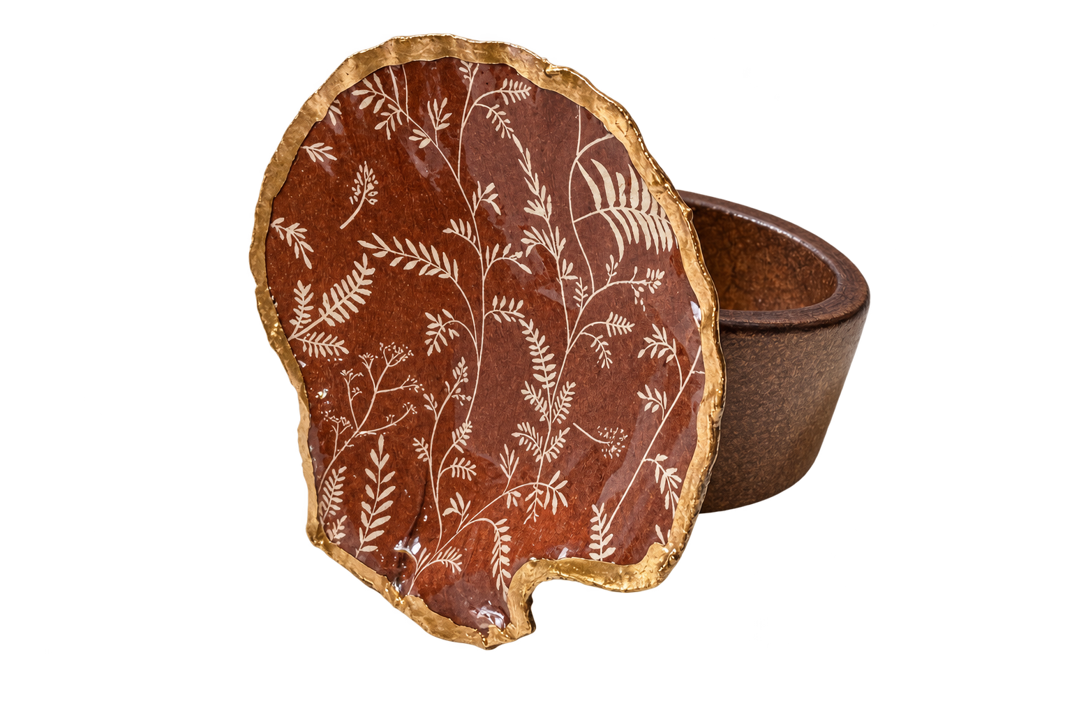 Pressed Fern Napkin Ring