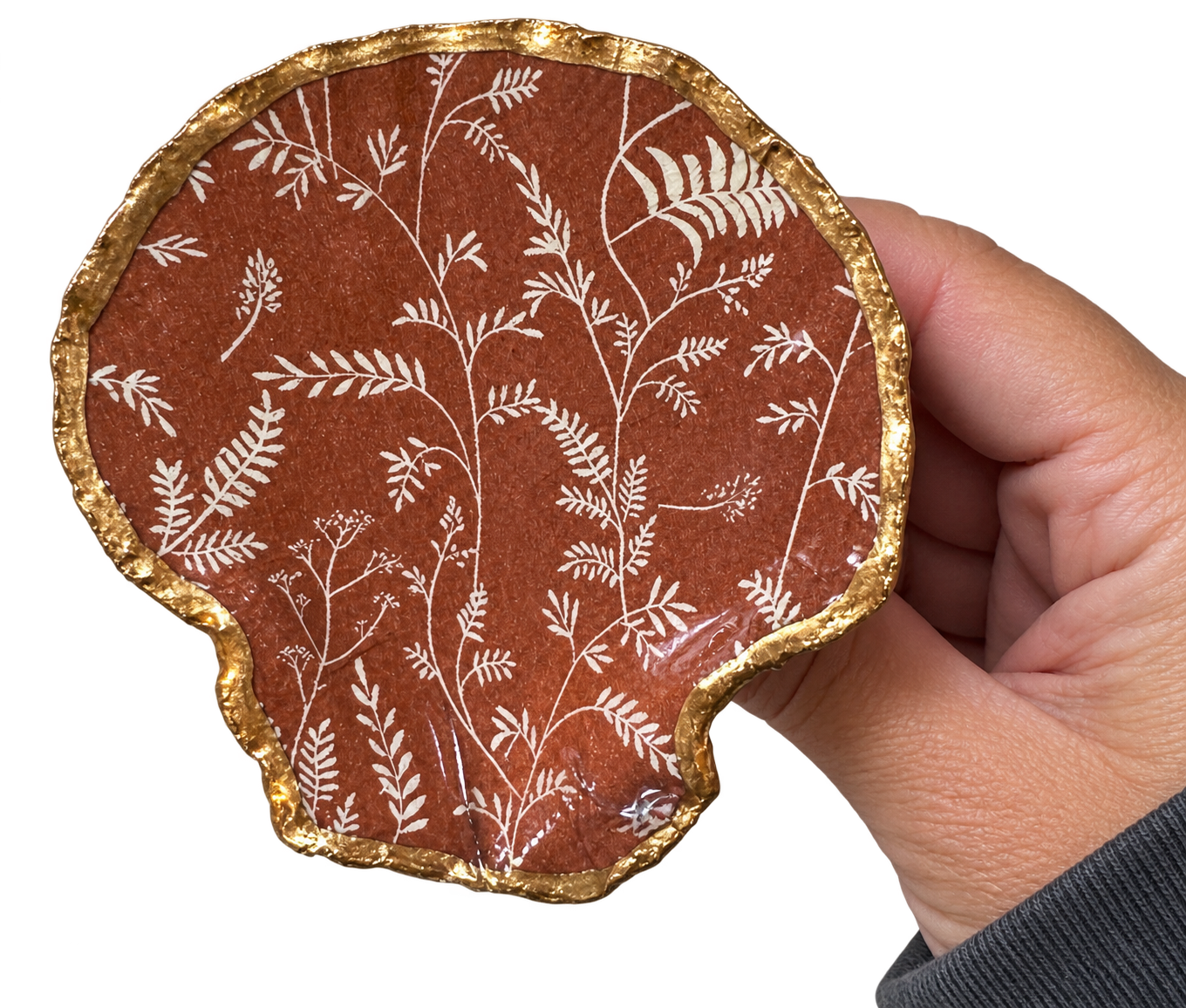 Pressed Fern Napkin Ring