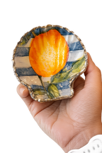 Riviera Stripe Scallop Keepsake Dish