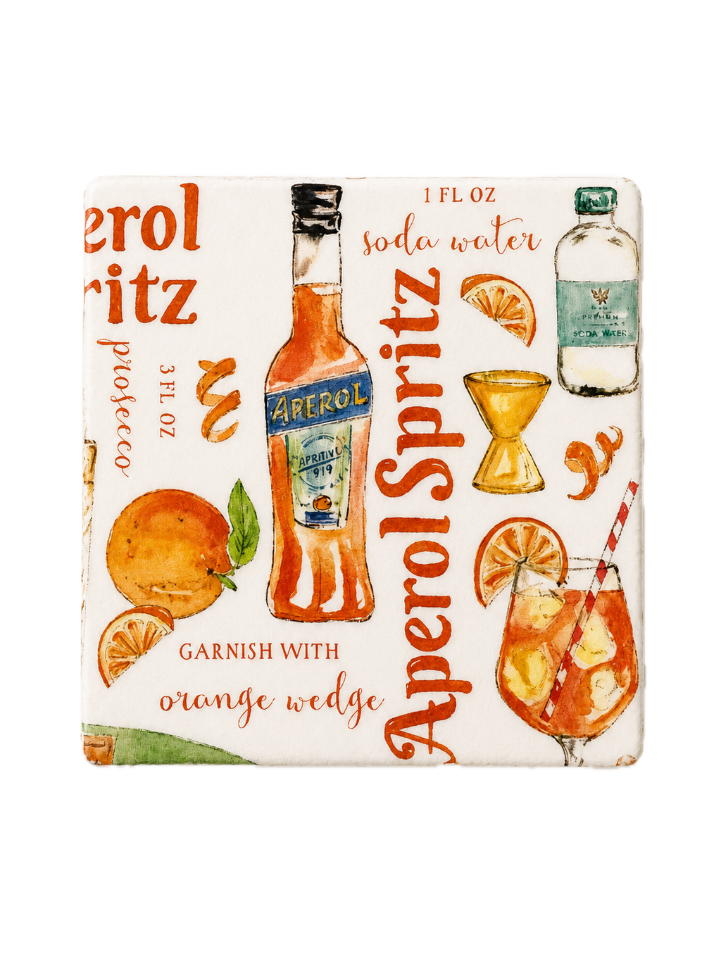Aperol Spritz Coaster