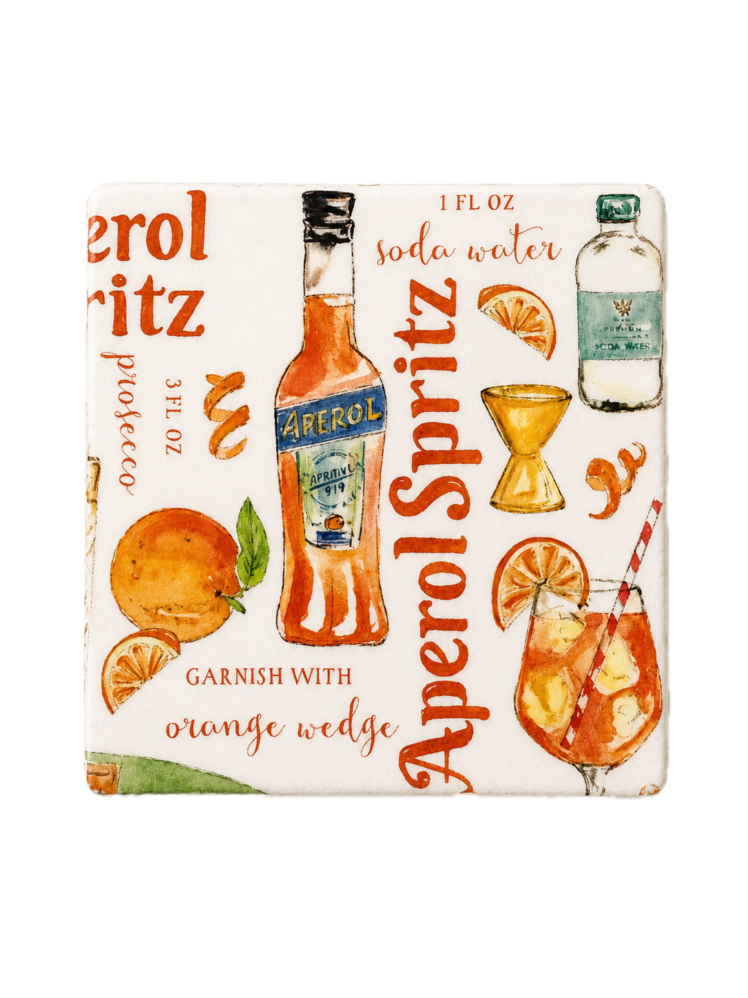 Aperol Spritz Coaster