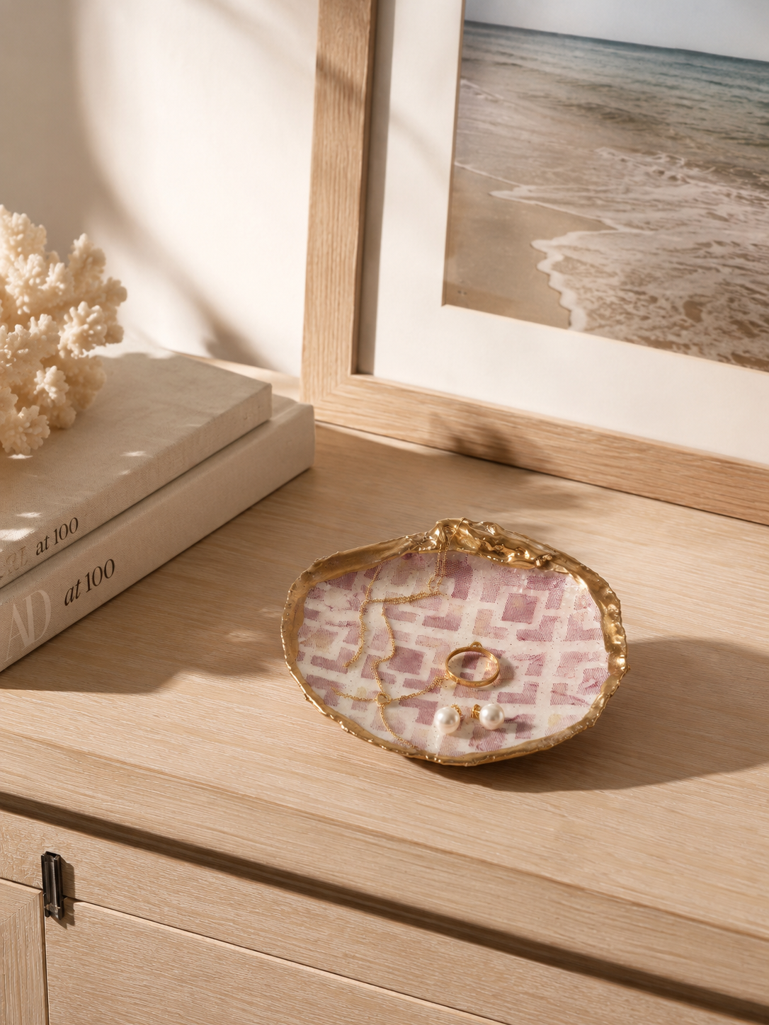Cabana Tile Clam Ring Dish