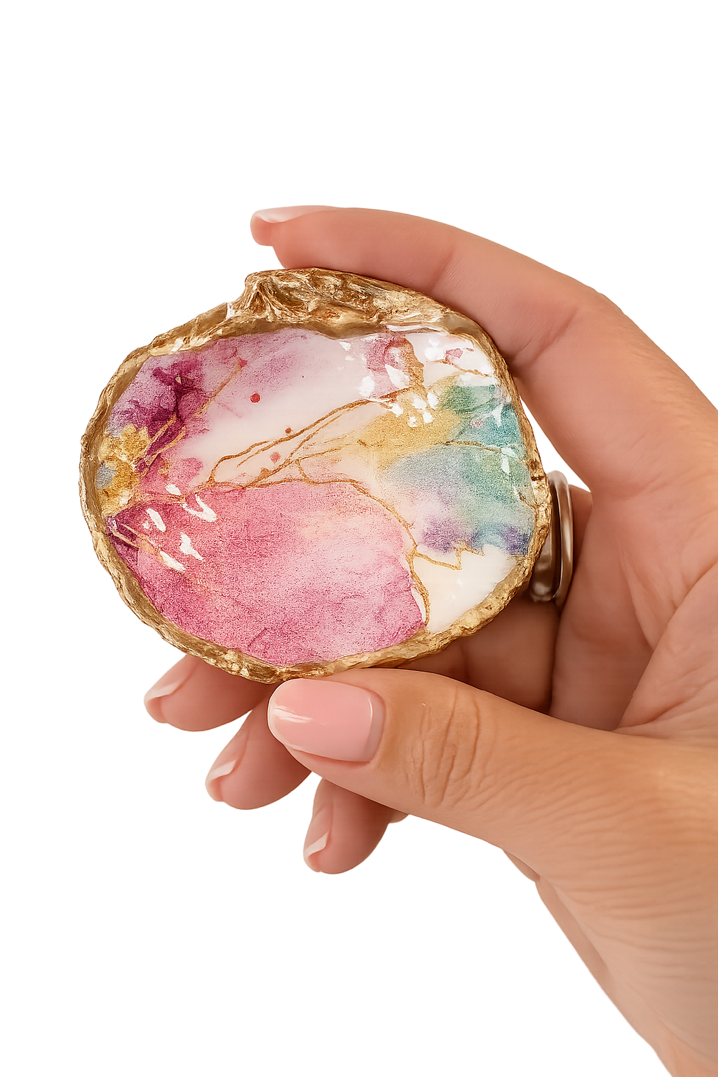 Palm & Petal Clam Ring Dish