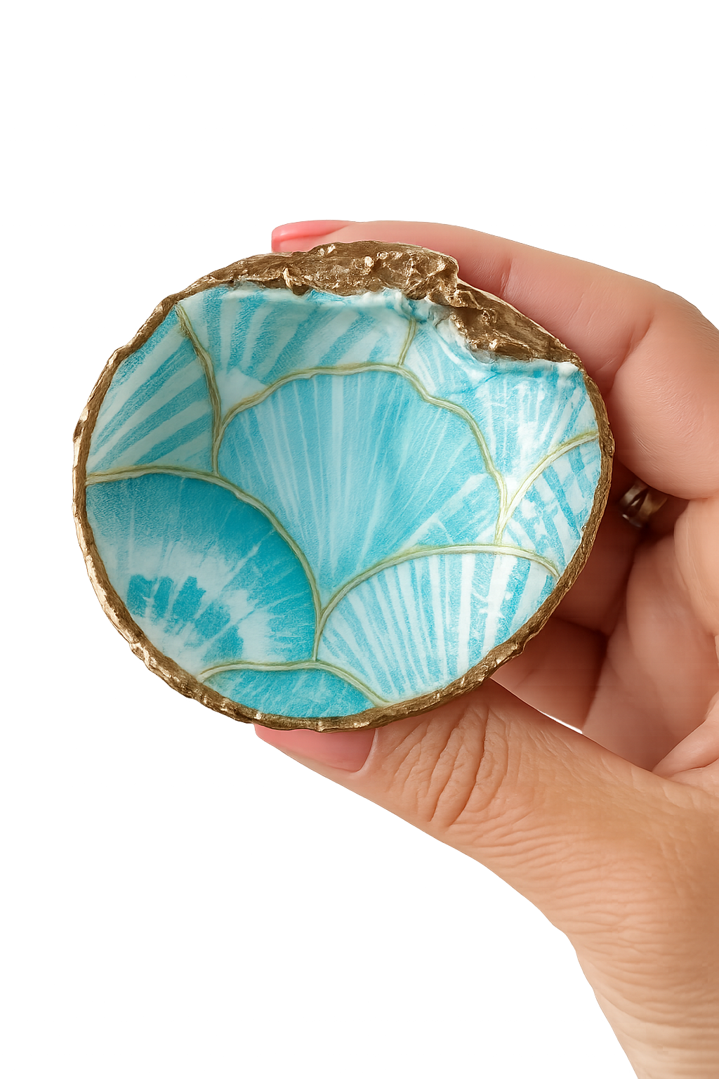 Sea Glass Clam Ring Dish