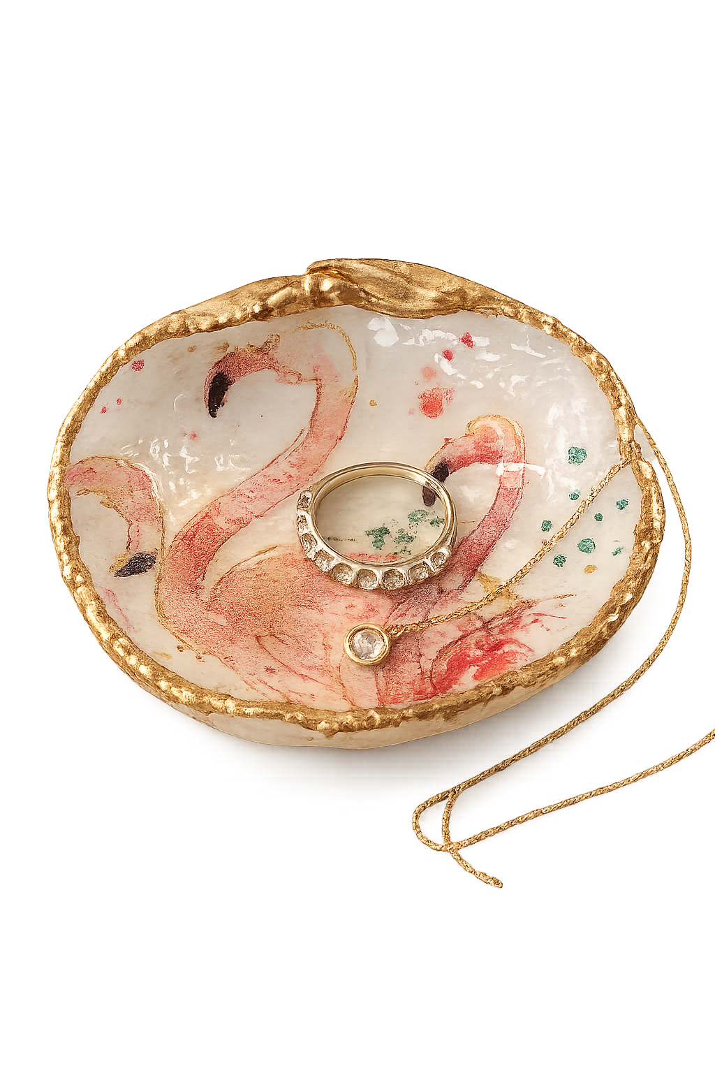 Flamingo Bay Clam Keepsake Dish