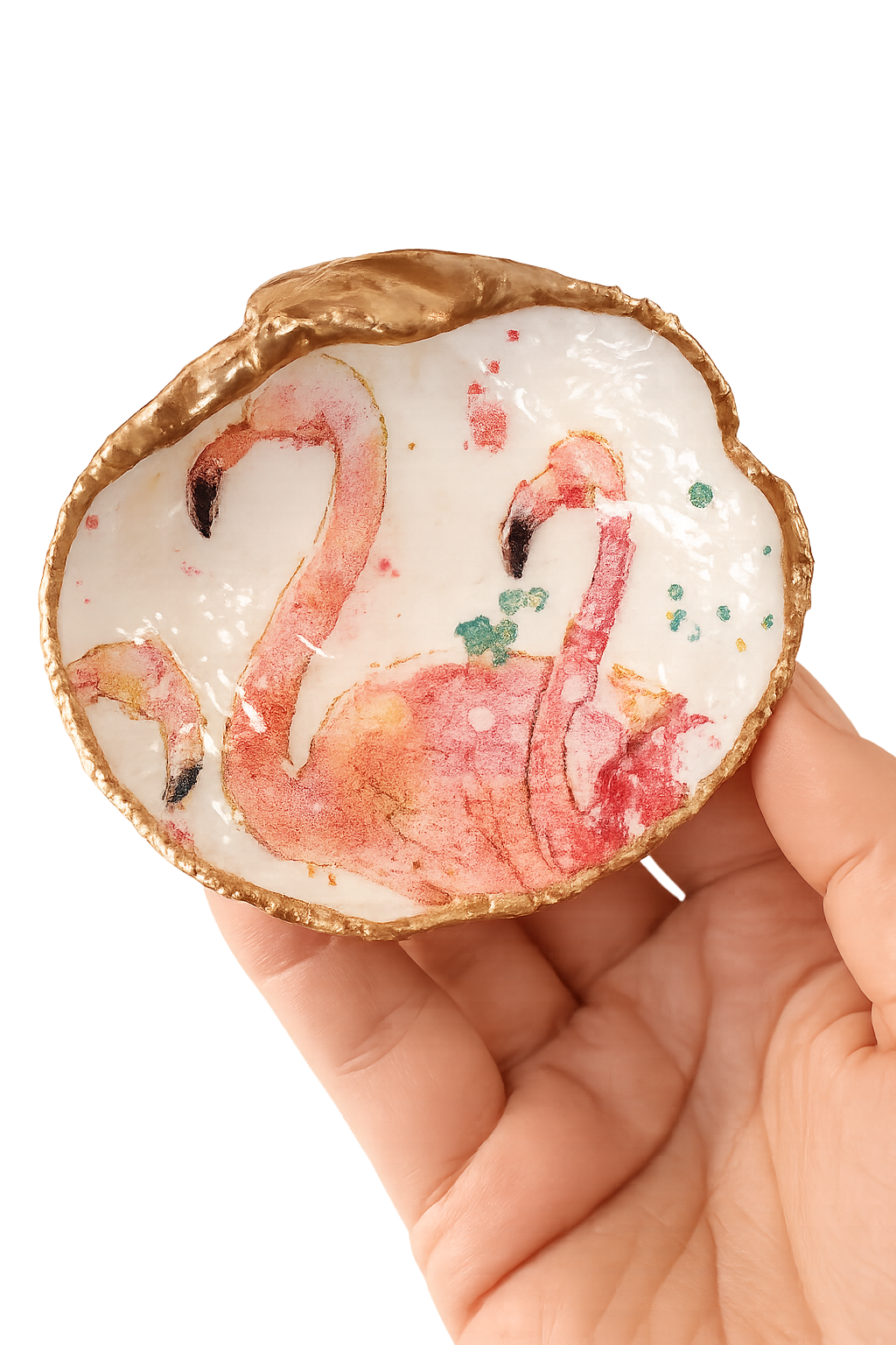 Flamingo Bay Clam Keepsake Dish