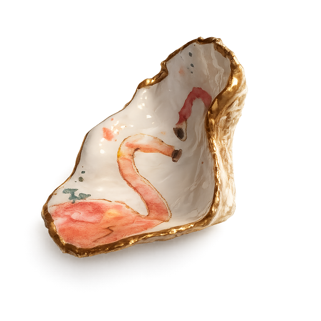 Flamingo Bay Oyster Keepsake Dish