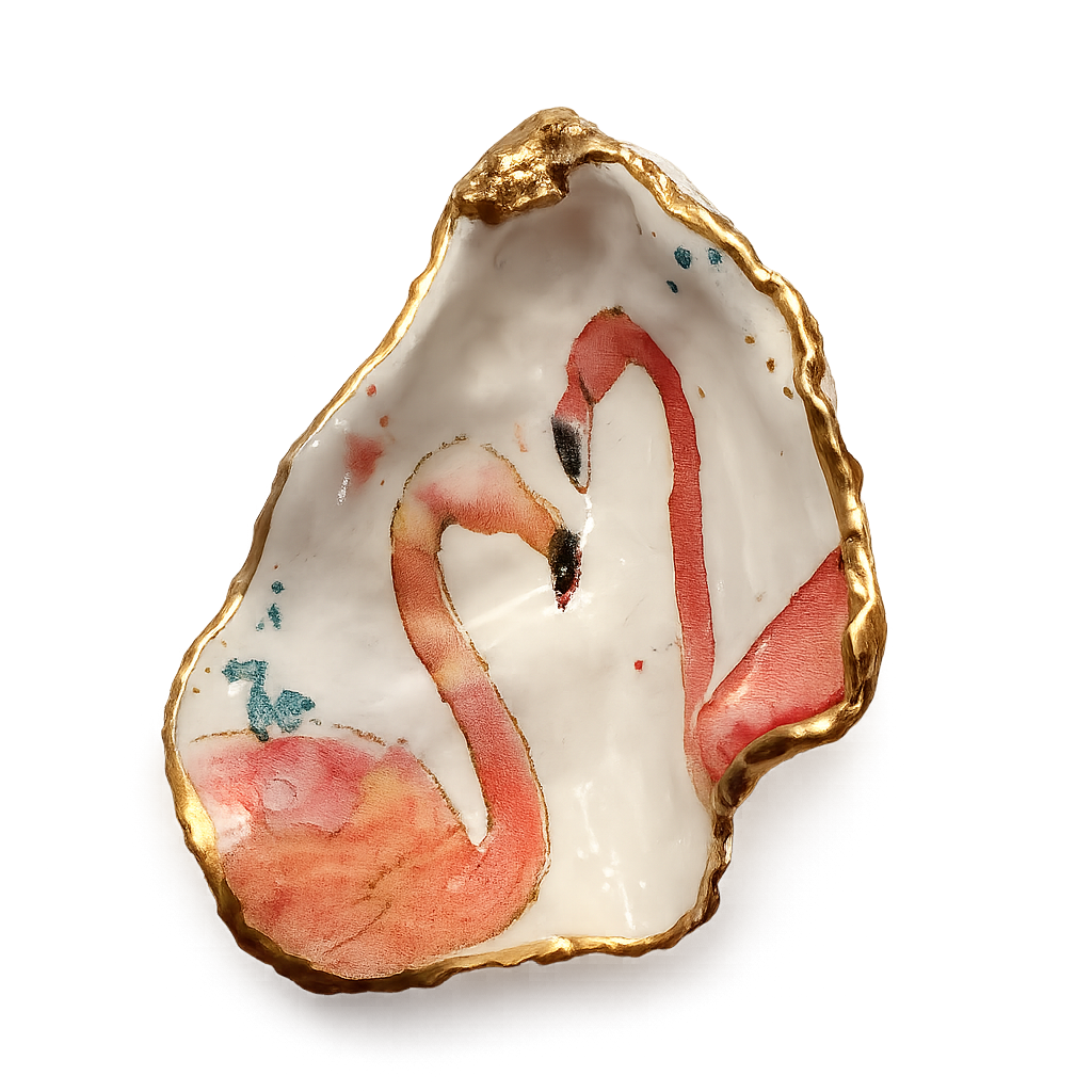 Flamingo Bay Oyster Keepsake Dish
