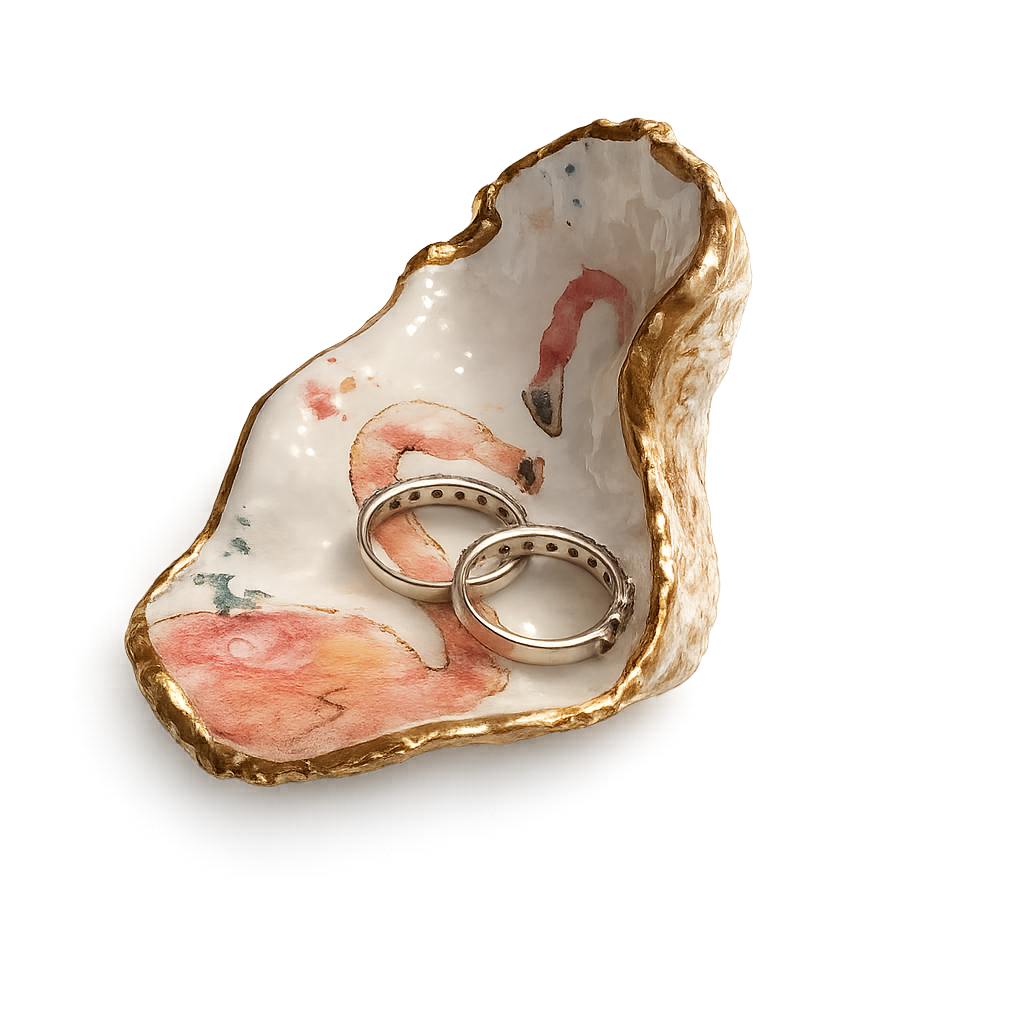 Flamingo Bay Oyster Keepsake Dish