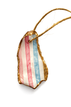 Seaside Stripe Oyster Ornament