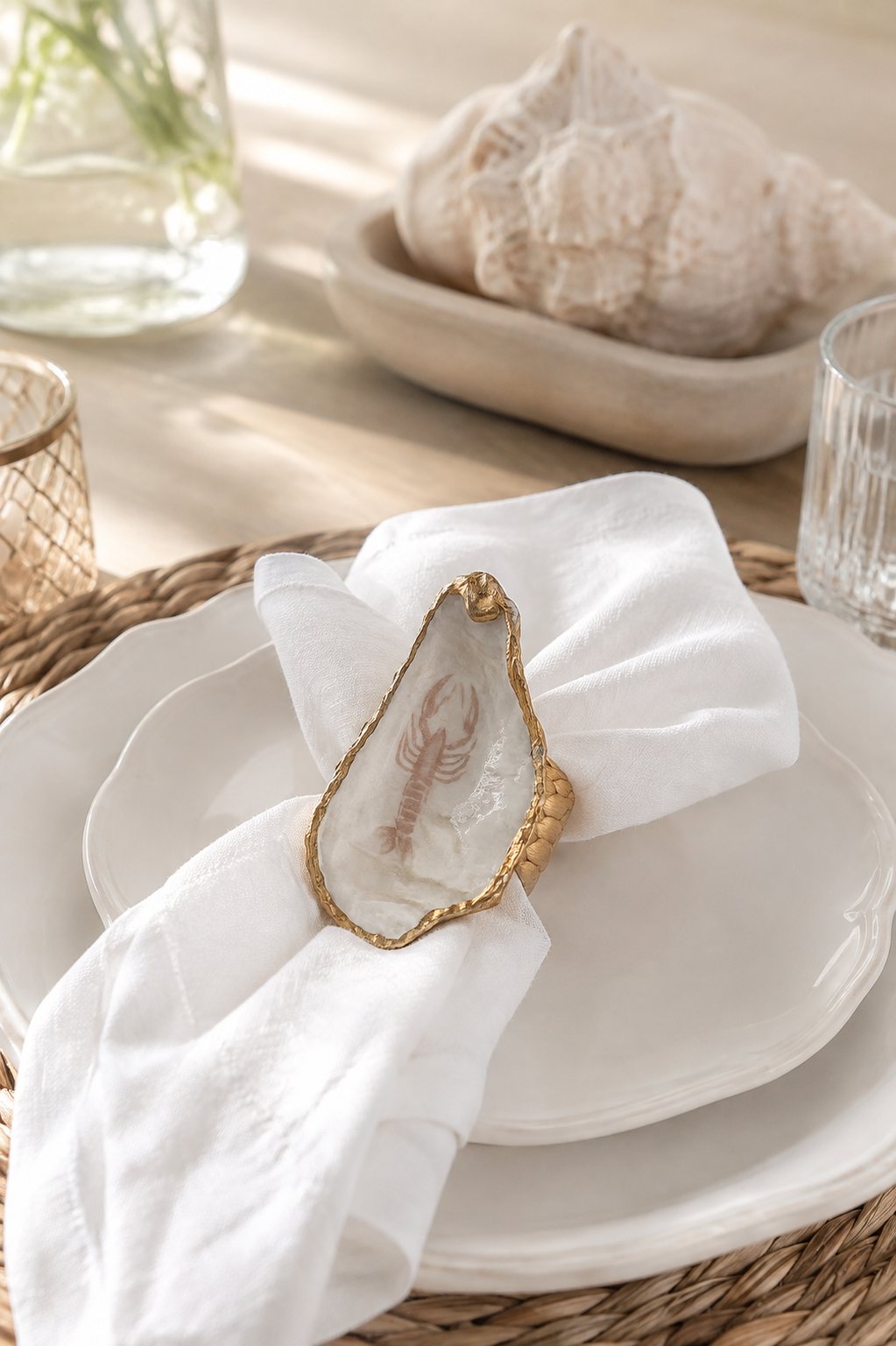 Blush Lobster Napkin Ring