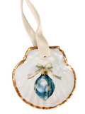 Coastal Christmas Tear Drop Ornament