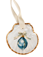 Coastal Christmas Tear Drop Ornament
