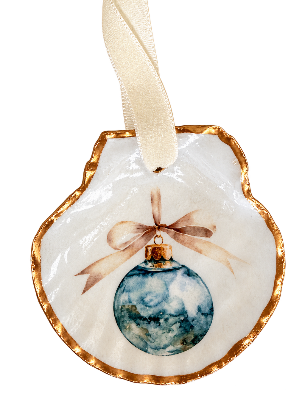 Coastal Christmas Ball Ornament