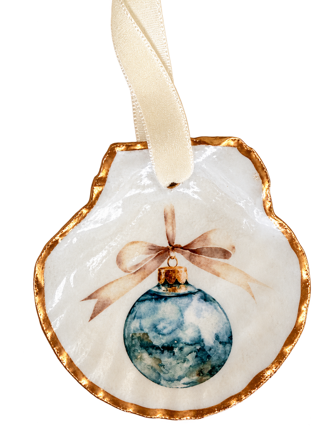 Coastal Christmas Ball Ornament