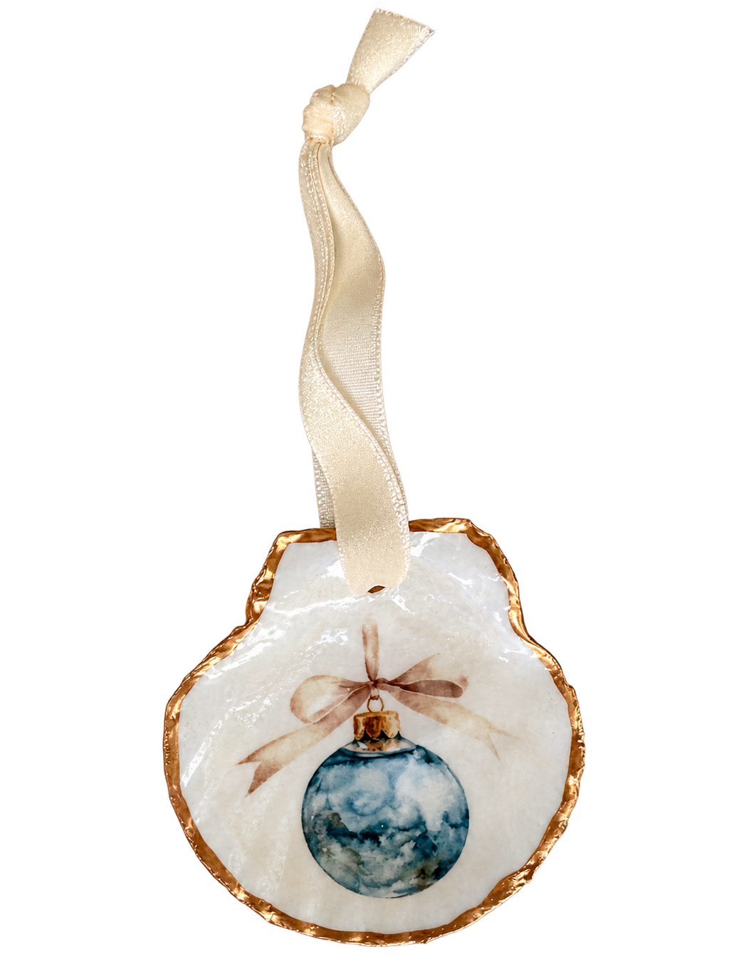 Coastal Christmas Ball Ornament
