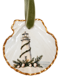Coastal Christmas Lighthouse Ornament