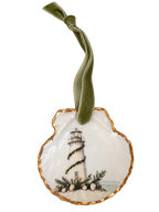Coastal Christmas Lighthouse Ornament