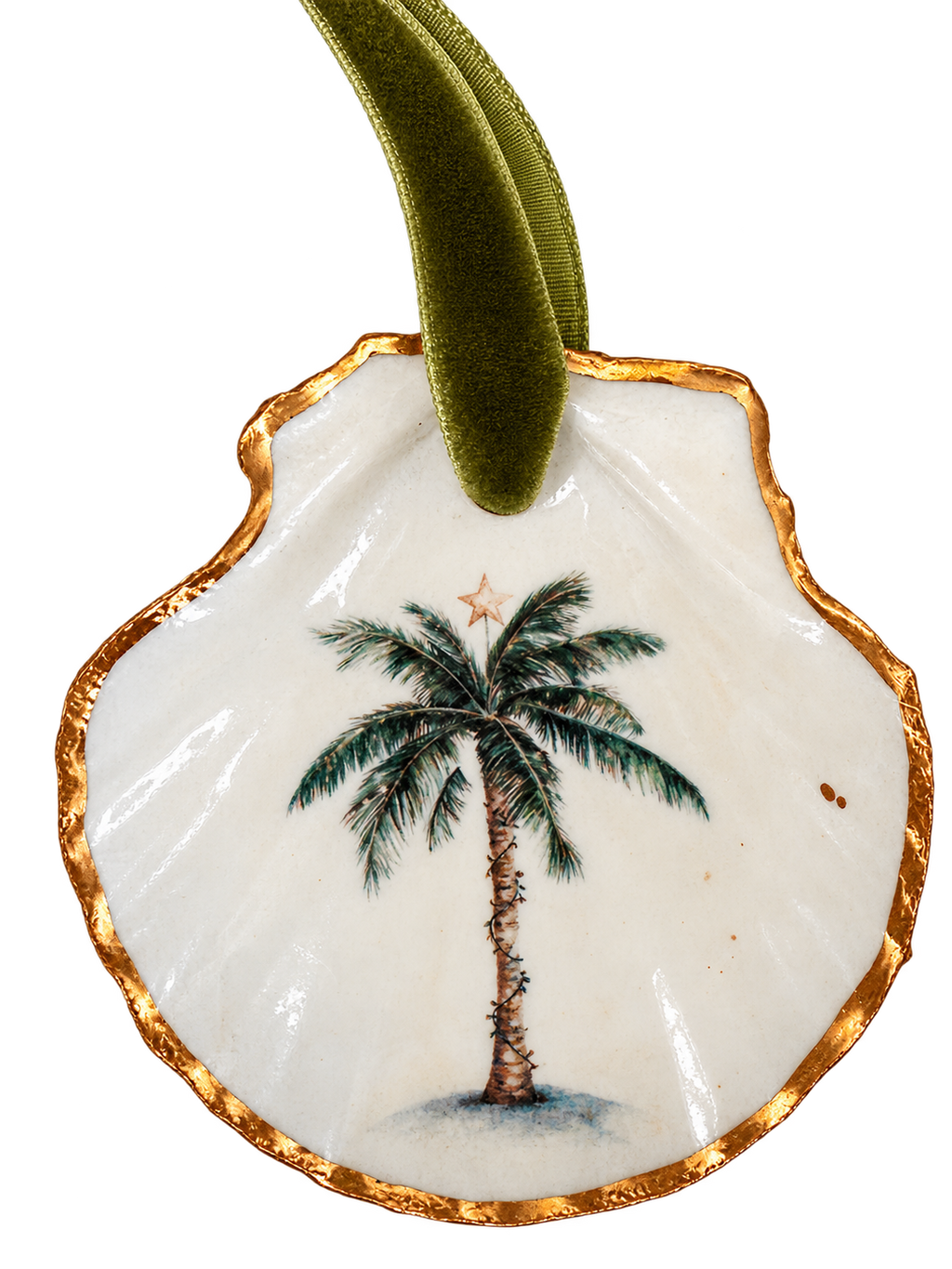 Coastal Christmas Palm Tree Ornament