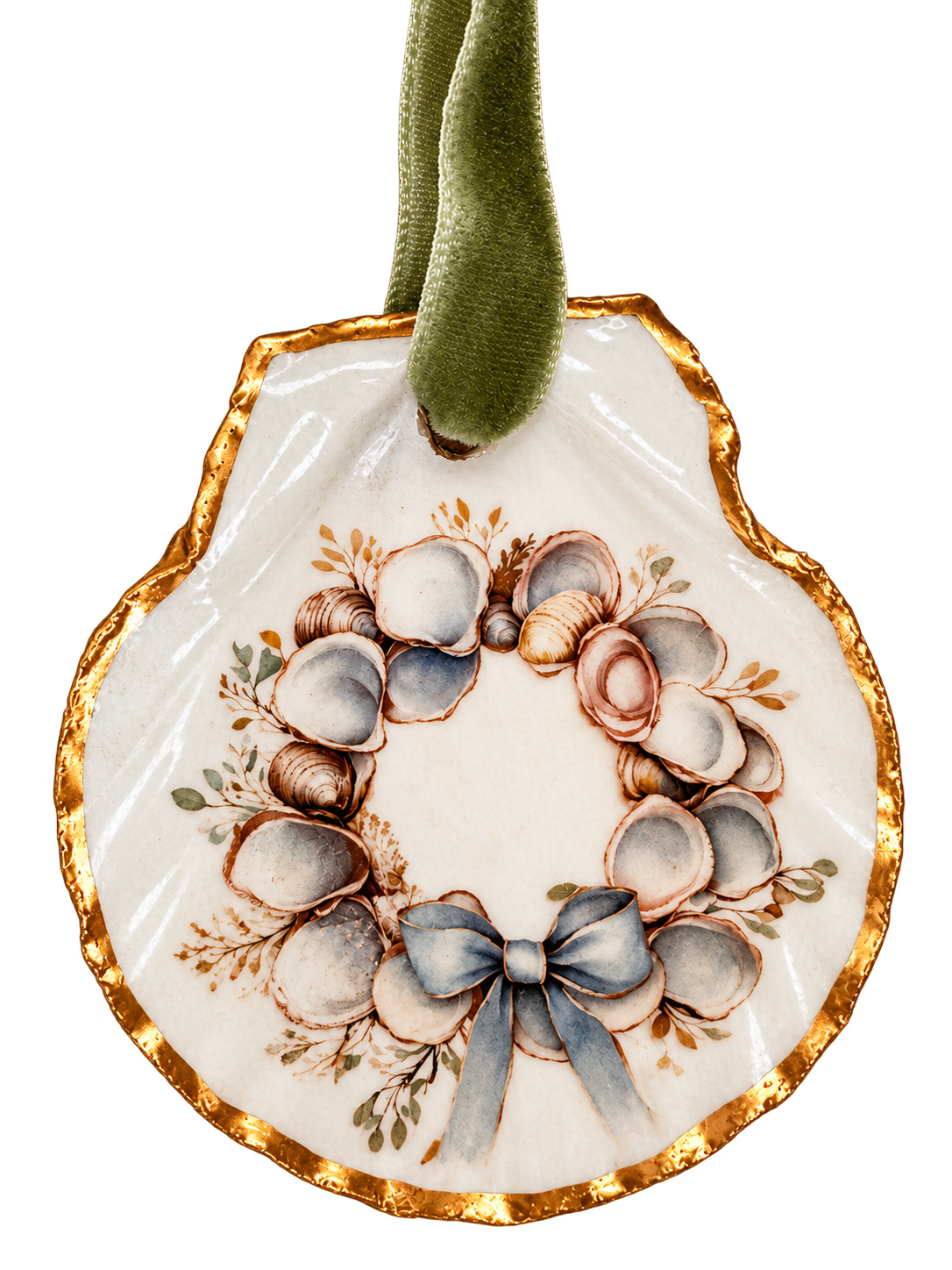 Coastal Christmas Wreath Ornament