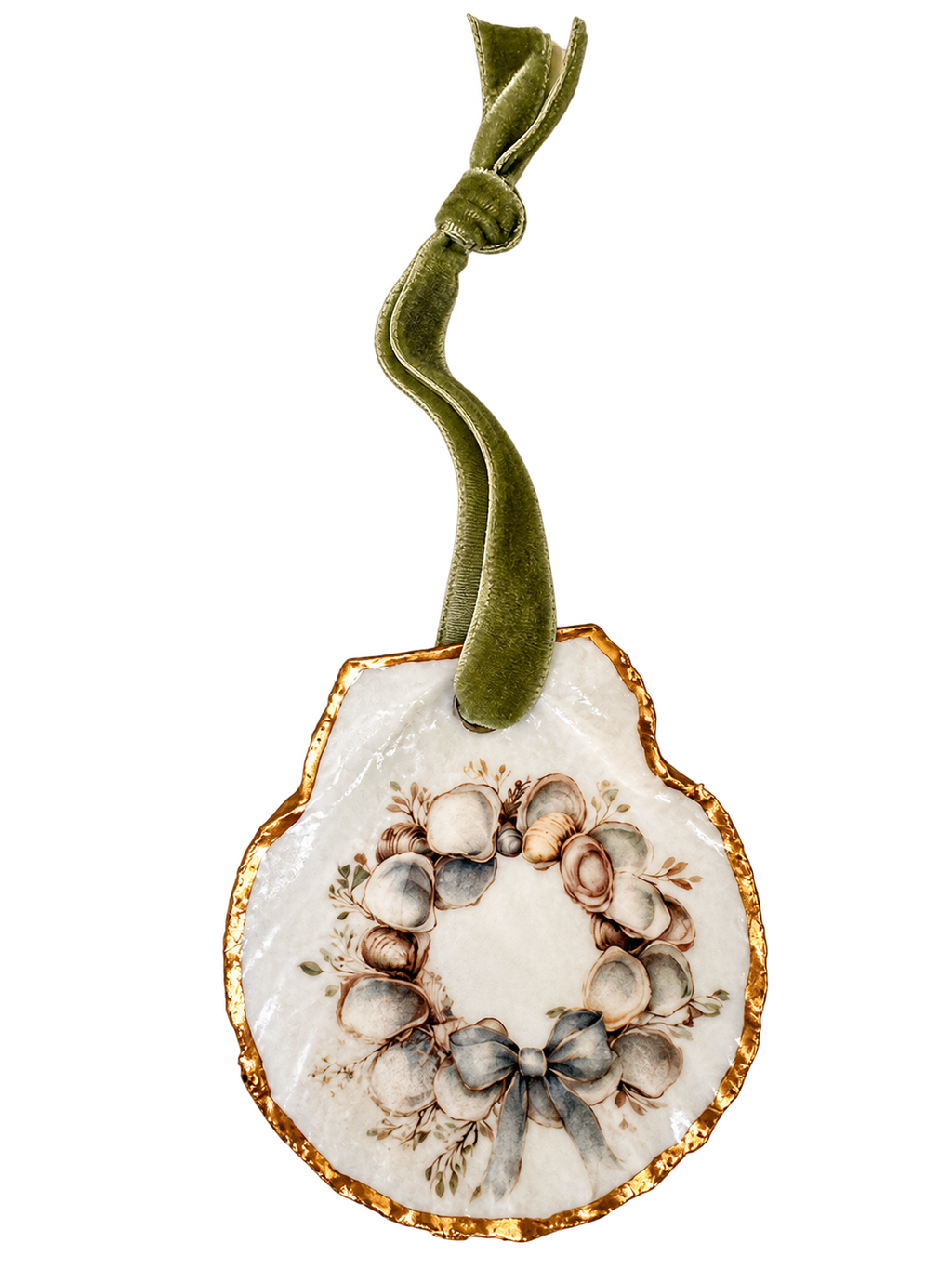 Coastal Christmas Wreath Ornament