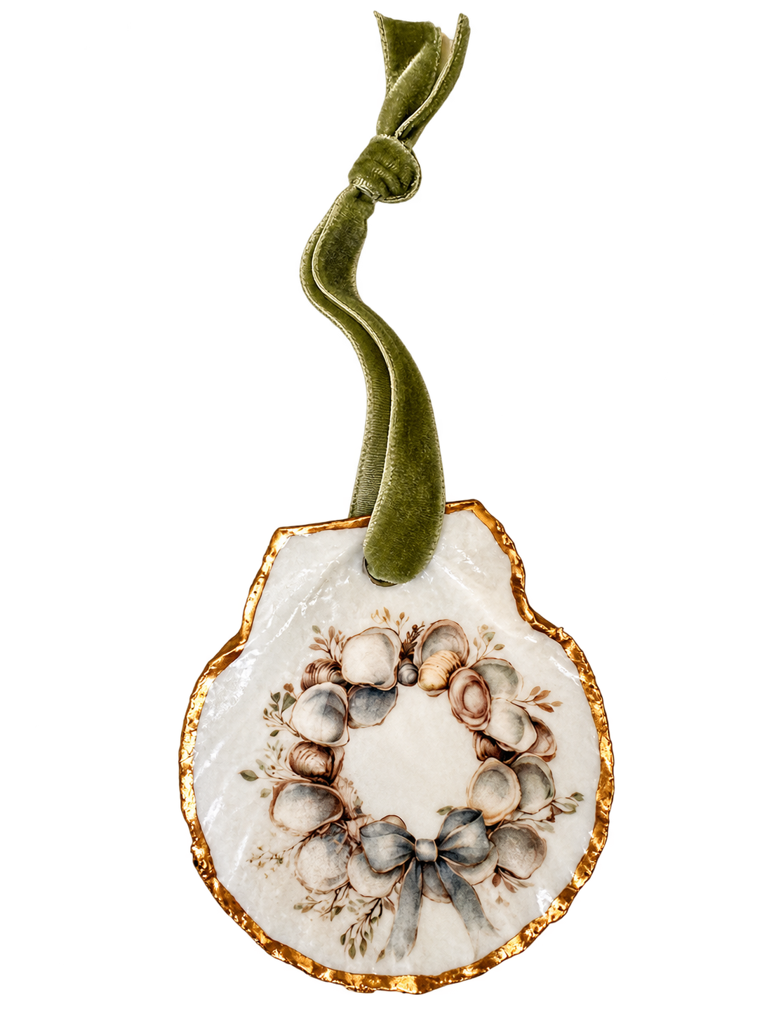Coastal Christmas Wreath Ornament