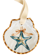 Coastal Christmas Starfish Ornament
