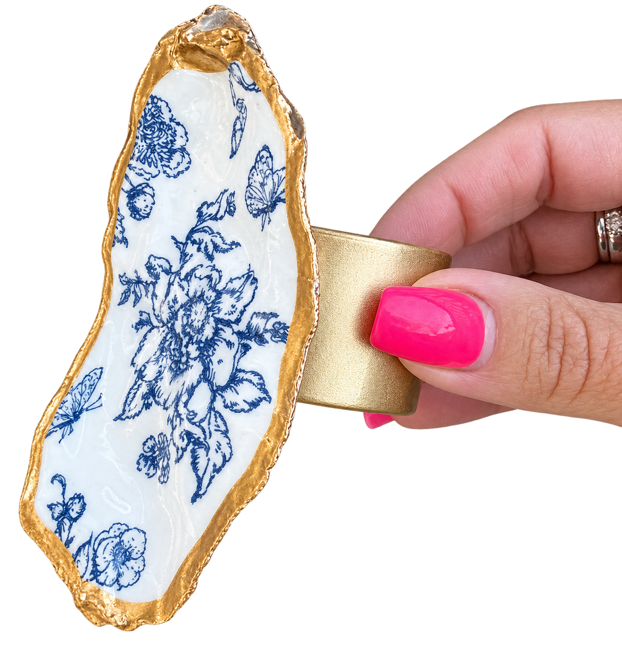 Hamptons Toile Stripe Napkin Ring