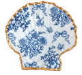Hamptons Toile Scallop Keepsake Dish
