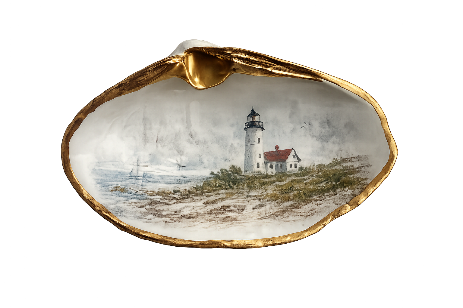 Guiding Light Clam Keepsake Dish