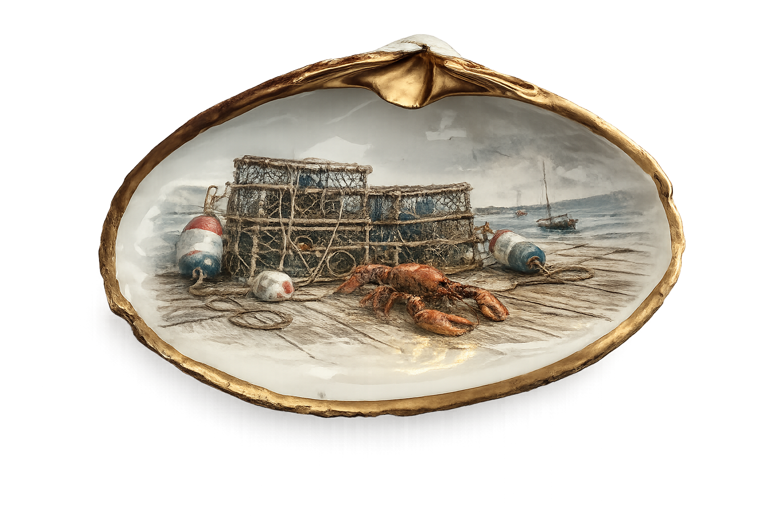 Harbor Catch Clam Keepsake Dish