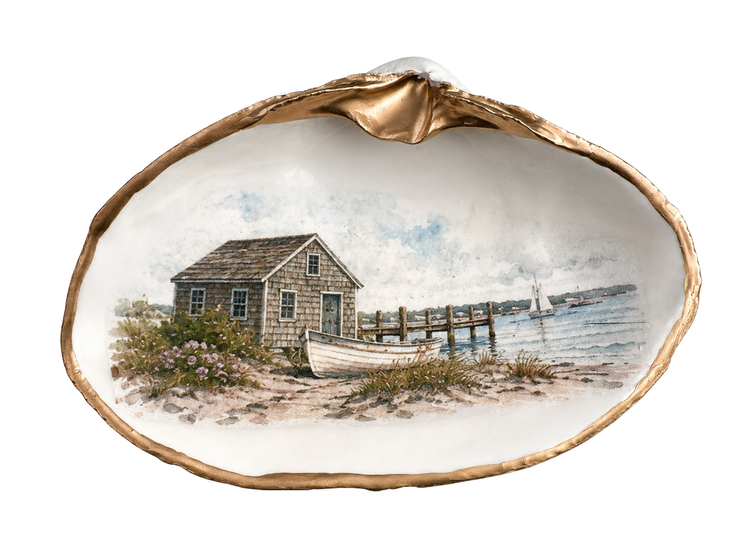 Harbor Hideaway Clam Keepsake Dish