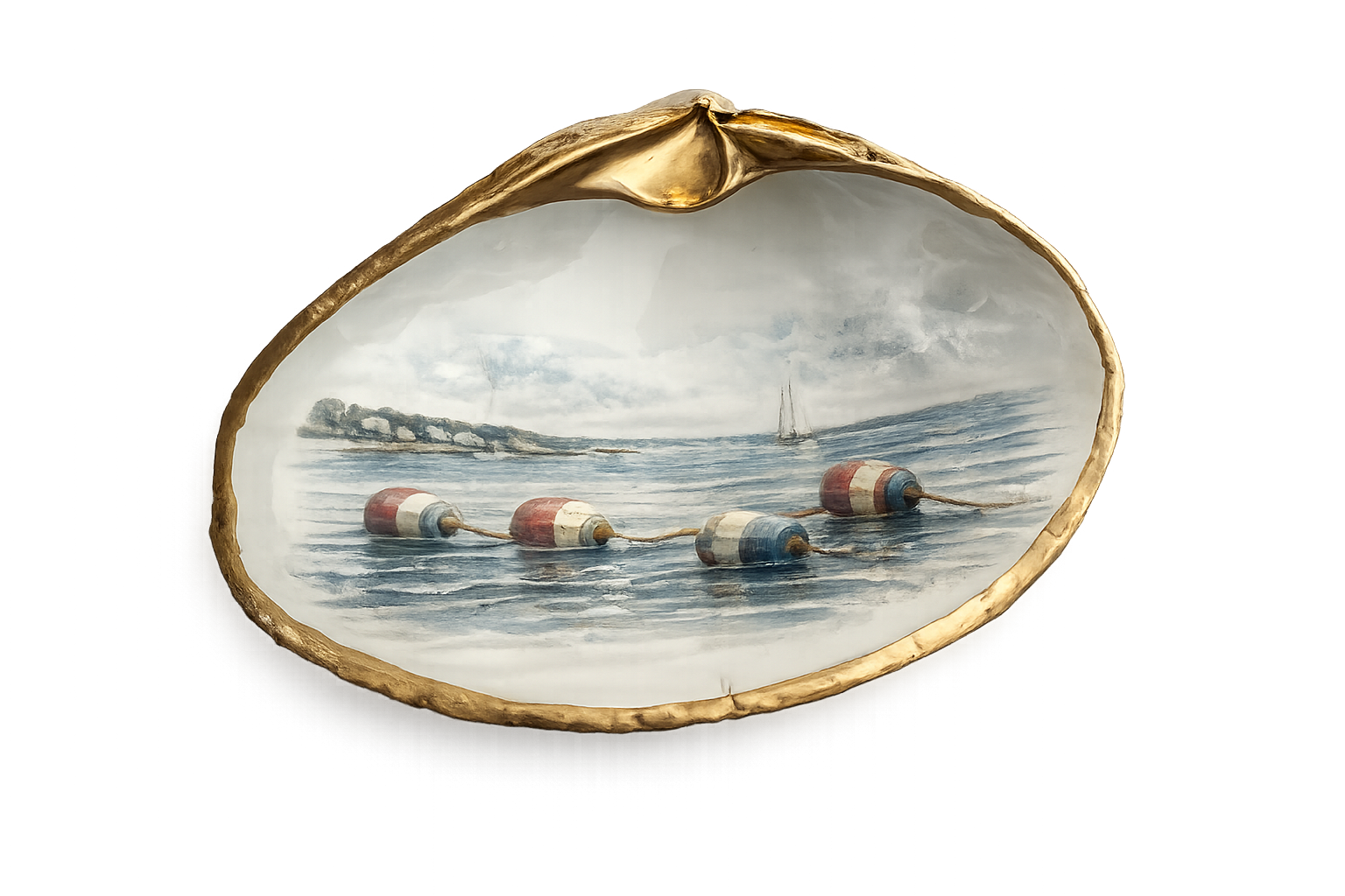 Quiet Mooring Clam Keepsake Dish
