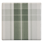 Harbor Sage Plaid Coaster