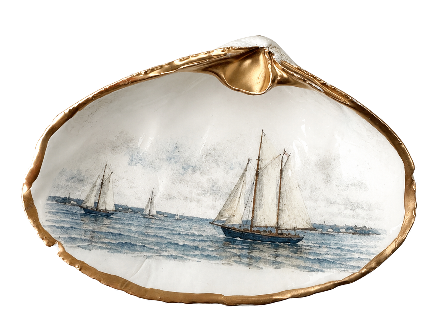 Under Sail Clam Keepsake Dish