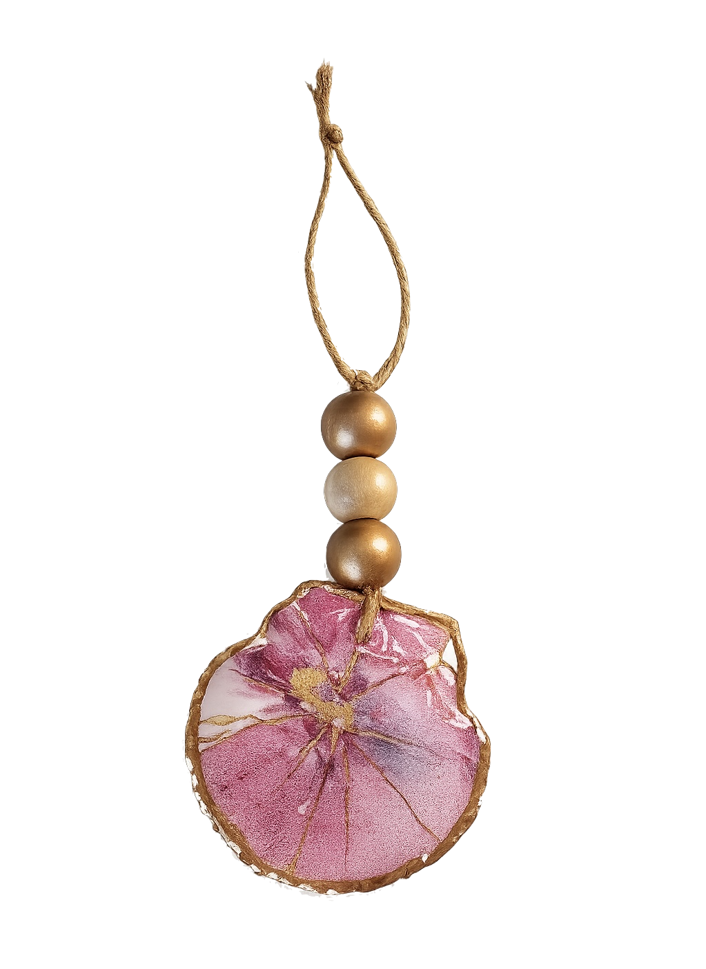 Palm & Petal Scallop Ornament