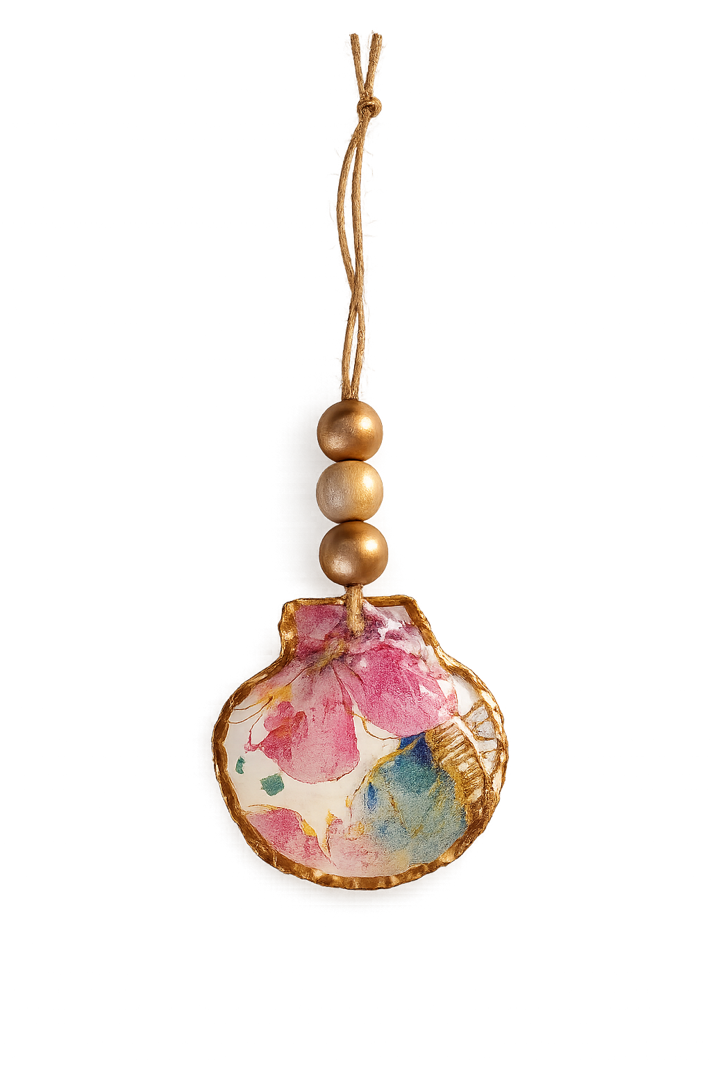 Palm & Petal Scallop Ornament