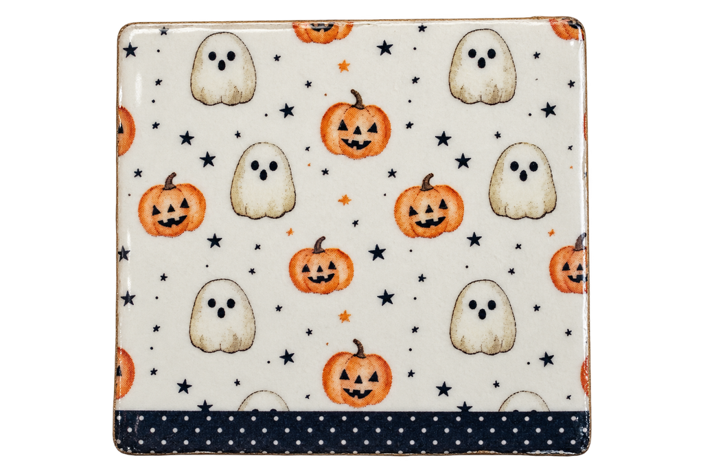 Pumpkin & Boo Coaster