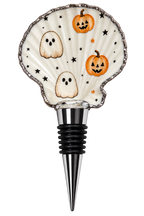 Pumpkin & Boo Wine Bottle Stopper