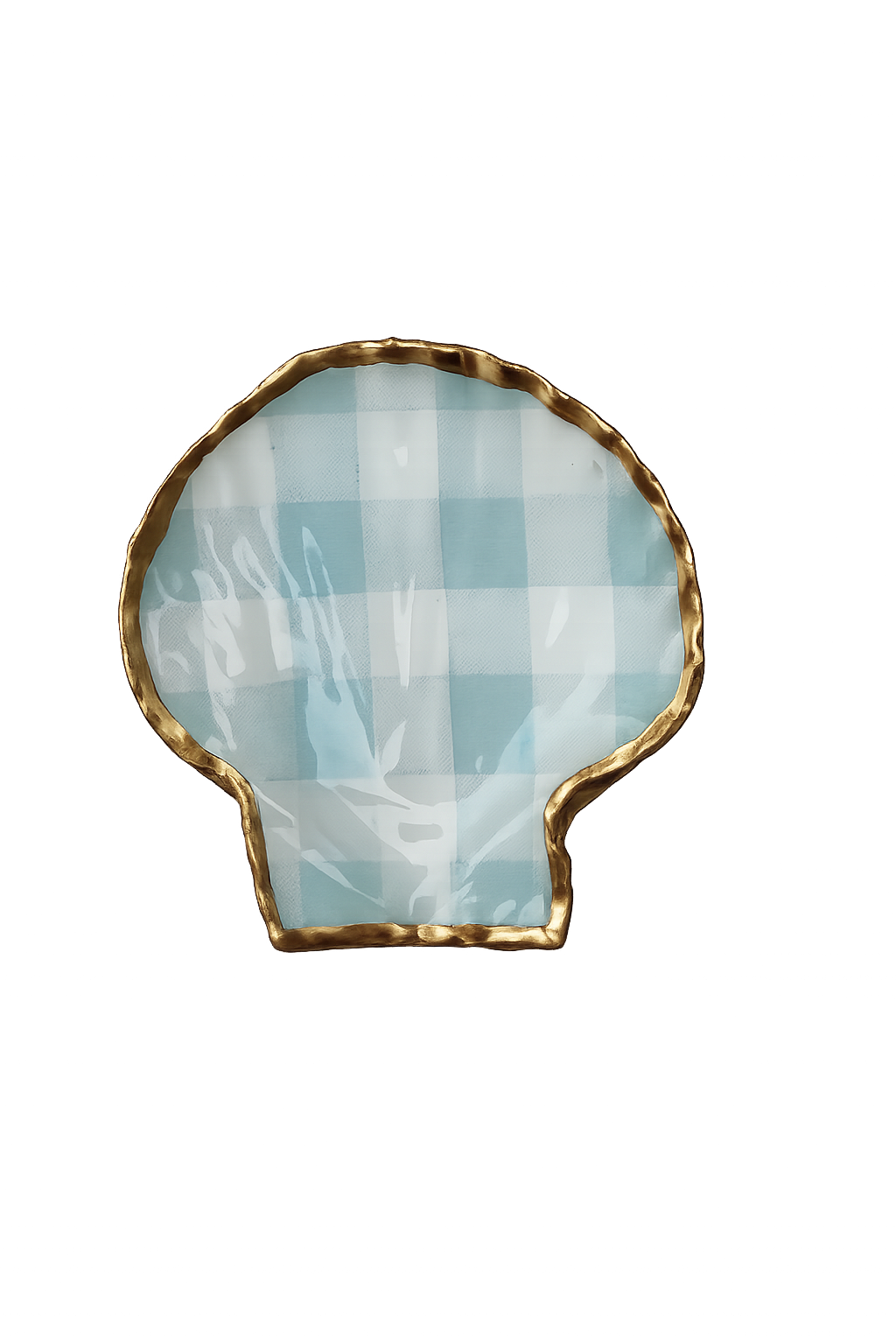 Blue Gingham Napkin Ring