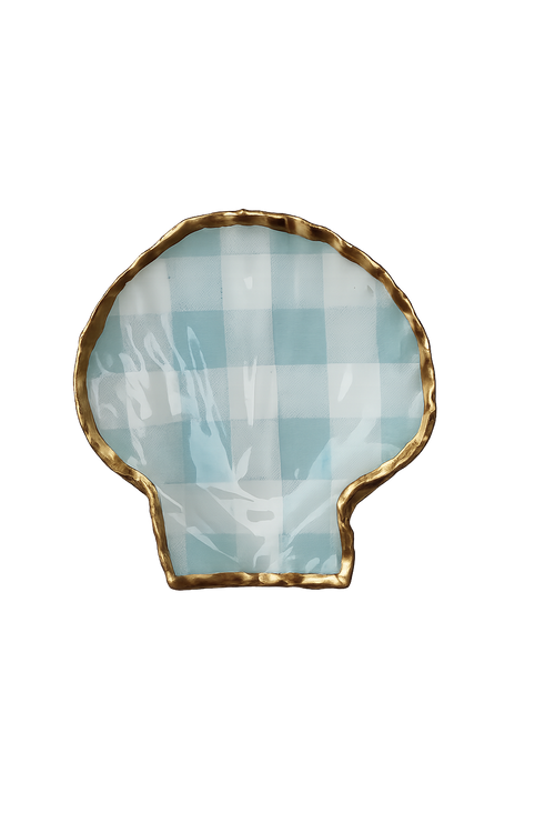 Blue Gingham Napkin Ring