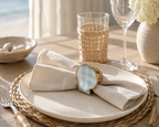 Blue Gingham Napkin Ring